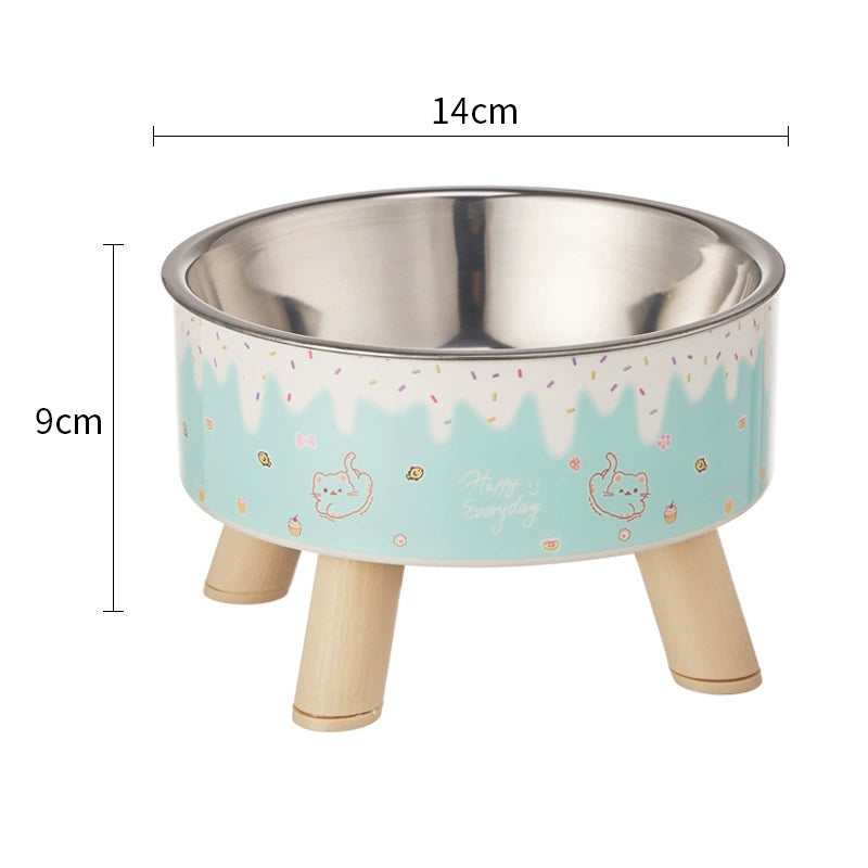 Cat Neck Protection Pet Anti-tumble Cat Bowl