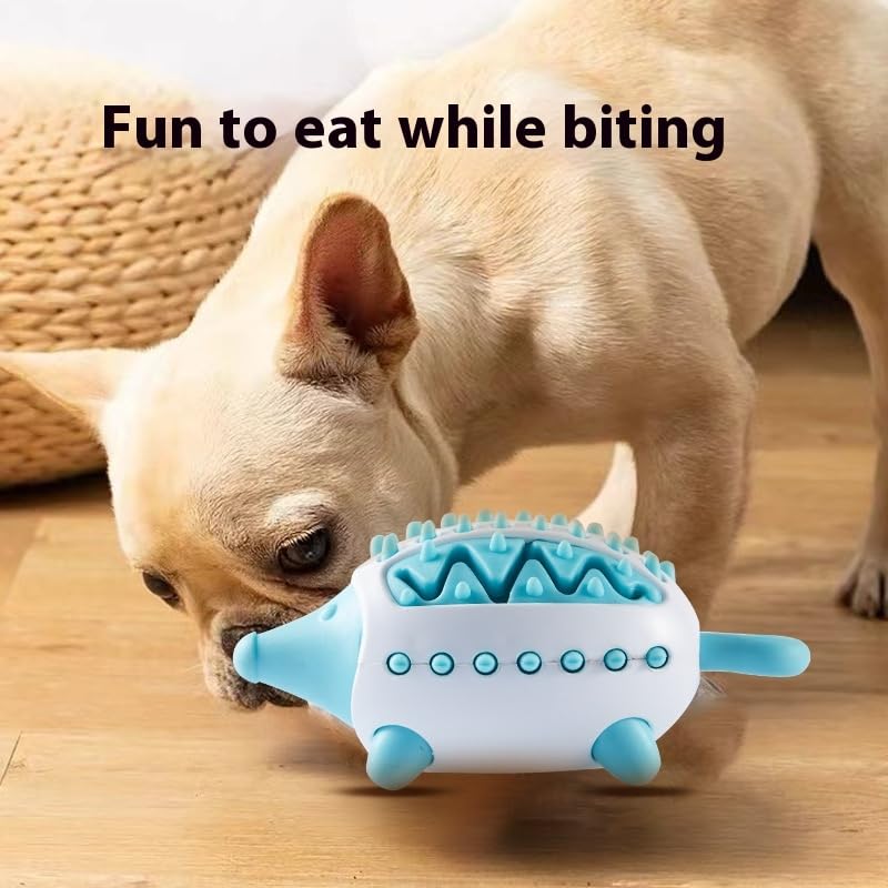 Dog Treat Interactive Chew Toy For Puppies Food-Leaking Design Teeth Grinding Cleaning Engaging Plaything For Dogs Encourages Healthy Eating And Weight Control