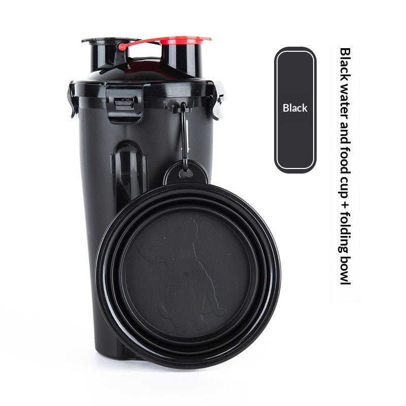 Portable Pet Dog Water Cup Hanging Dog Food Bowl Foldable Dog Bowl