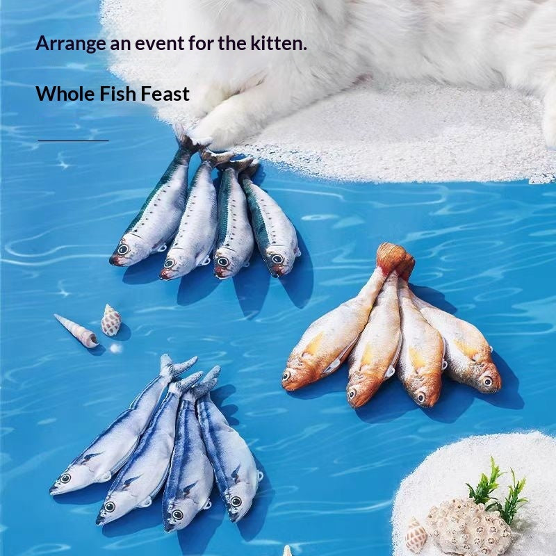 Jumping And Swaying Fish Cat Toy