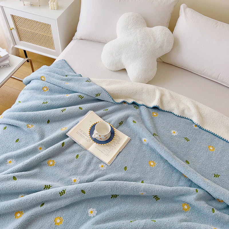 Office Nap Multifunctional Lambswool Shawl Blanket