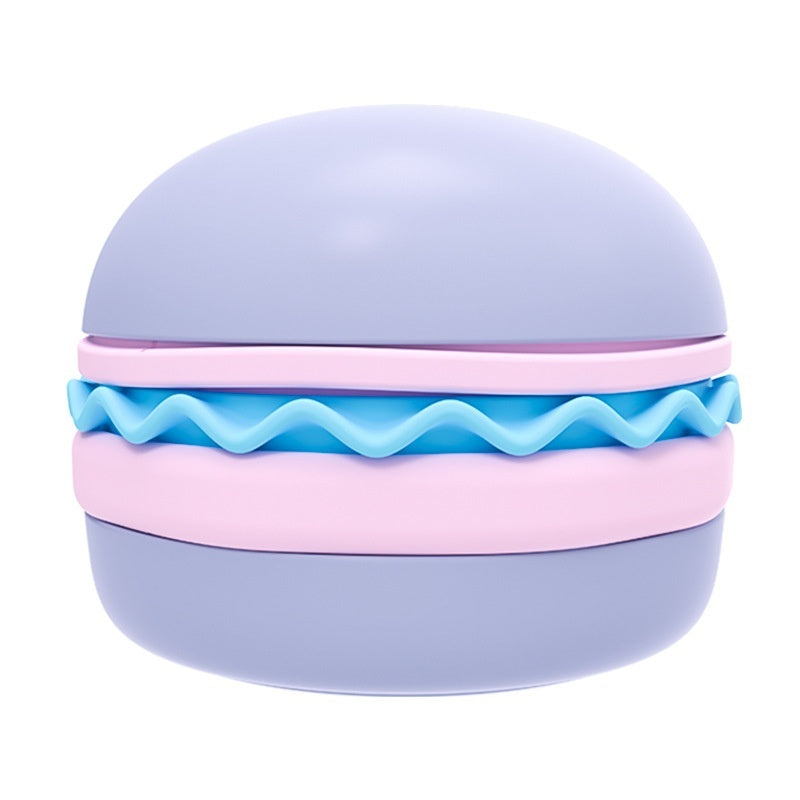 Hamburger Style 5-in-1 Dog Bowl Anti-choke Non-slip Pet Slow Feeding Bowl