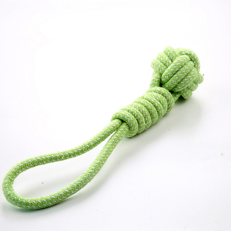 Pet Dog Cotton Rope Player Pull Type Grinding Toy