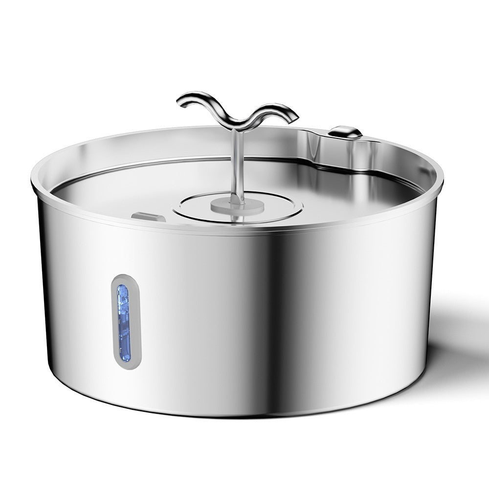 7L Stainless Steel Pet Water Dispenser Automatic Heating Dogs And Cats Water Feeder