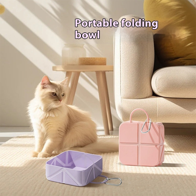 Pet Outing Bowl Dogs And Cats Folding