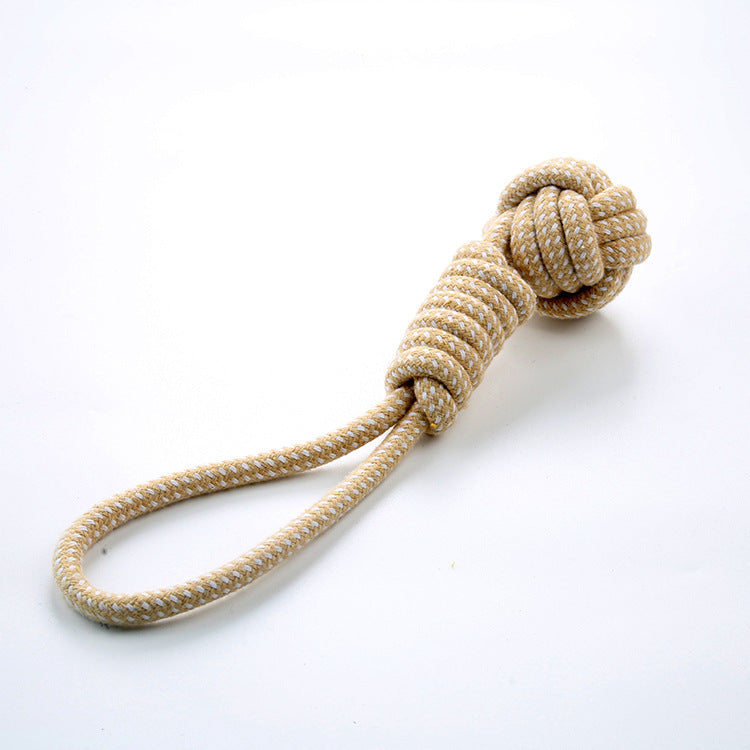 Pet Dog Cotton Rope Player Pull Type Grinding Toy
