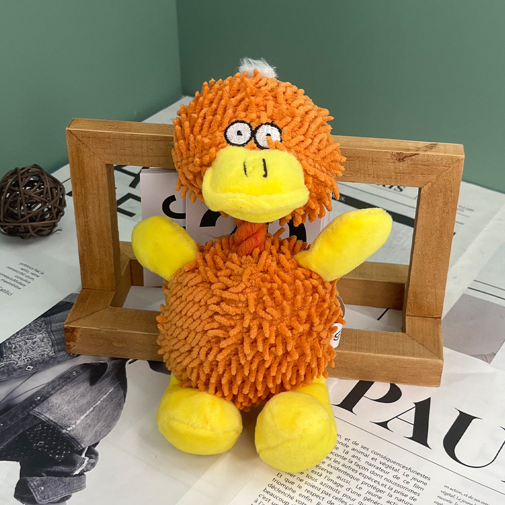 Dog Bite Sound Pet Plush Toy Standing Posture Microfiber Animal Bite-resistant Bends And Hitches Doll