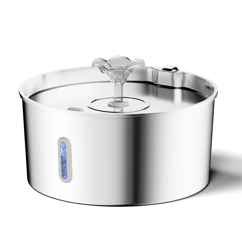 7L Stainless Steel Pet Water Dispenser Automatic Heating Dogs And Cats Water Feeder