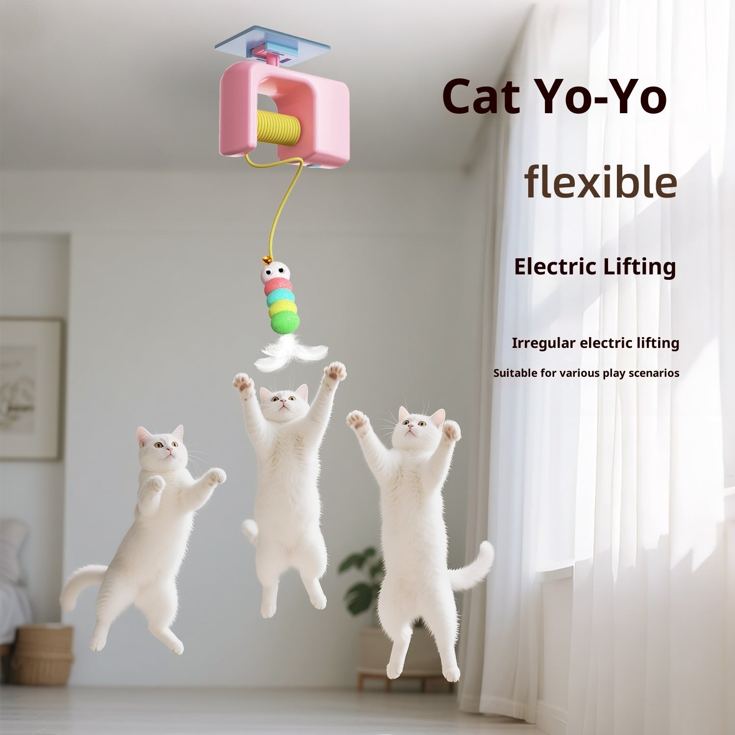 Electric Pet Cat Toy Hanging Door Yo-yo Self-Hi Relieving Boredom