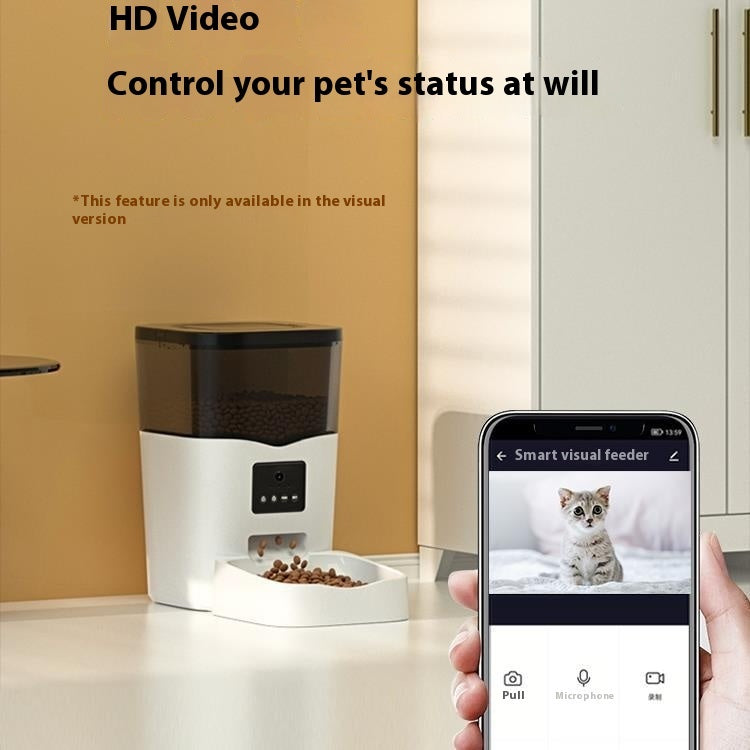 Cat Food Automatic Timing Feeder Video Interactive Pet Cat Feeder