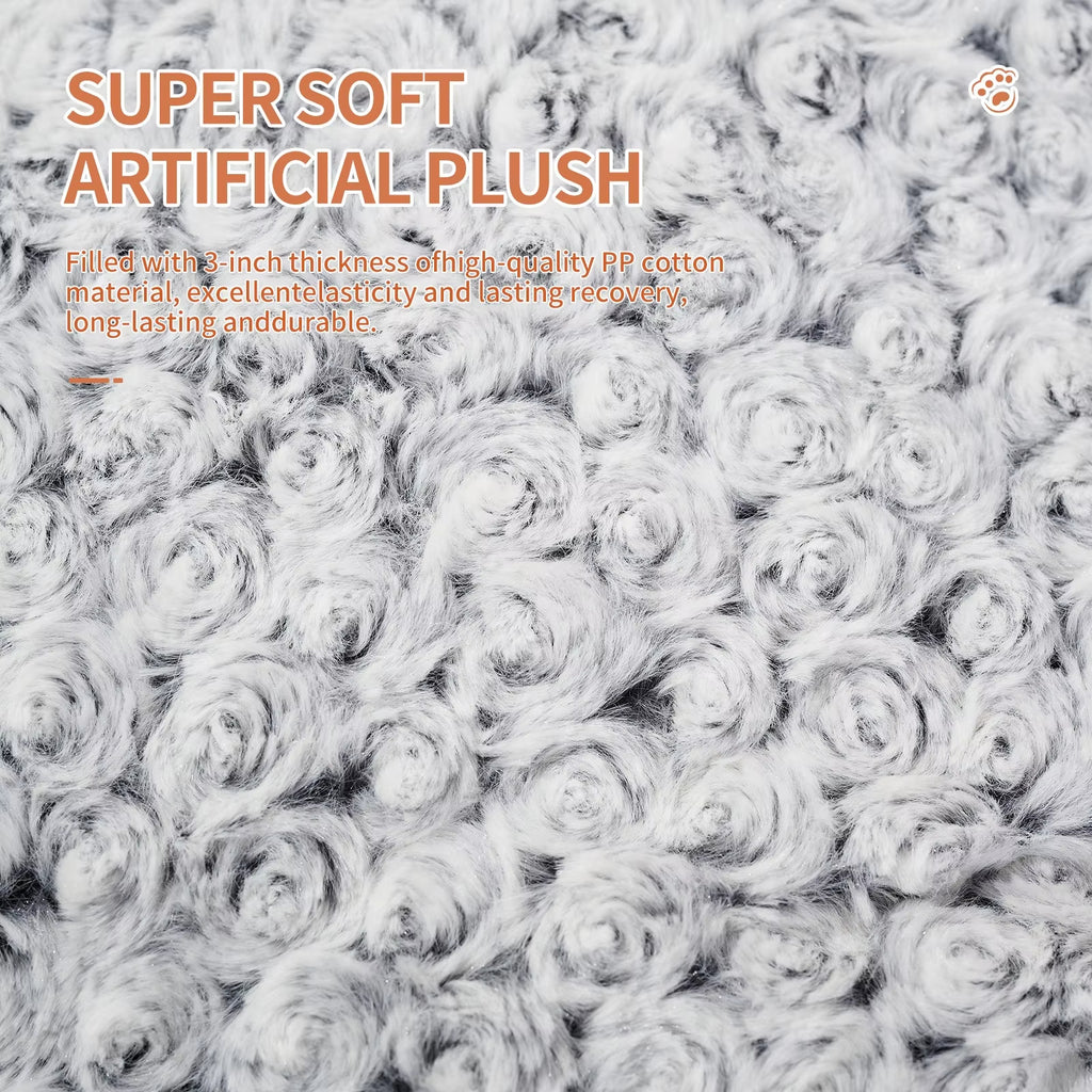 Washable Dog Bed, Luxurious Plush Dog Bed, Comfortable Dog Bed Mat, Anti-slip Pet Sleeping Mat, Large, Giant, Medium, Small