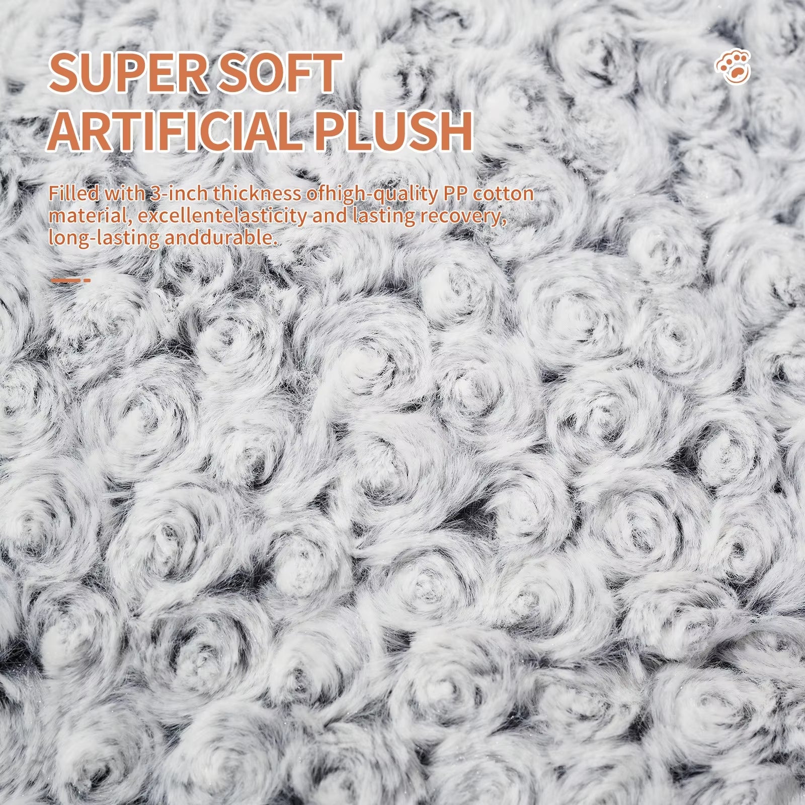 Washable Dog Bed, Luxurious Plush Dog Bed, Comfortable Dog Bed Mat, Anti-slip Pet Sleeping Mat, Large, Giant, Medium, Small