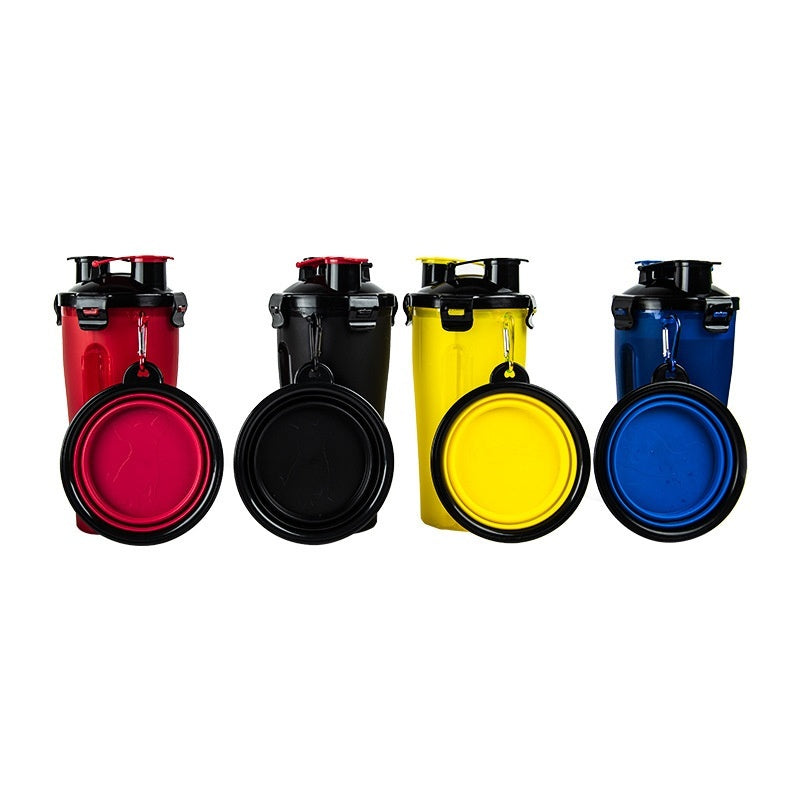 Portable Pet Dog Water Cup Hanging Dog Food Bowl Foldable Dog Bowl