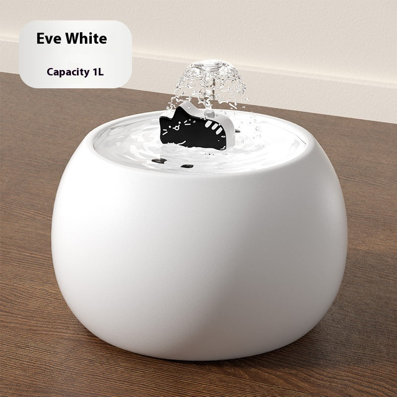 Cartoon Kitty Pet Ceramic Water Fountain