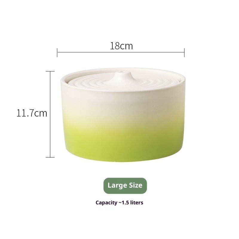 Cat Electric Ceramic Water Dispenser Drink Fountain