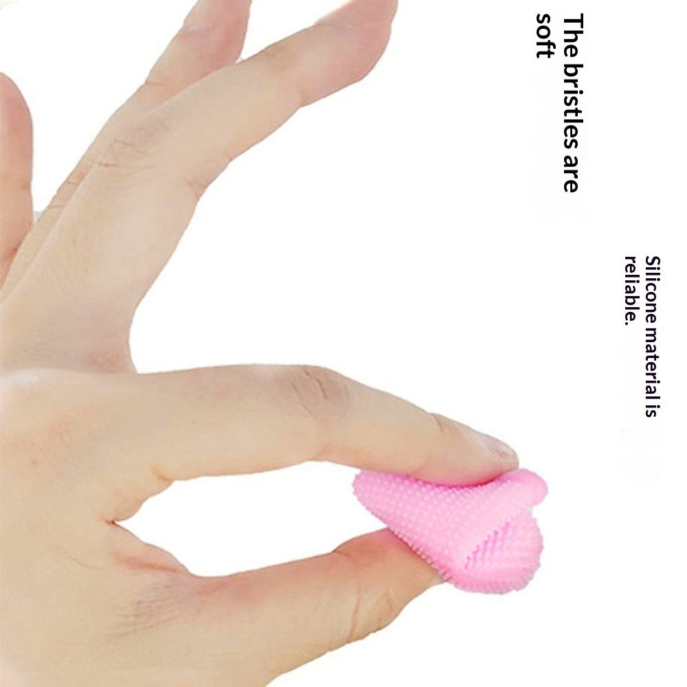 360-degree Silicone Finger Toothbrush For Cross-border Pets, Deep Oral Cleaning Finger Sleeve For Dogs And Cats