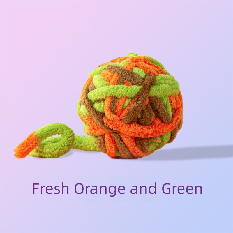 Pet Silent Cat Toy, Wool Ball, Cat Toy Ball, Plush, Boring, Durable, Teeth Grinding, Playing With Little Cats, Chewing, Cat Toy Stick