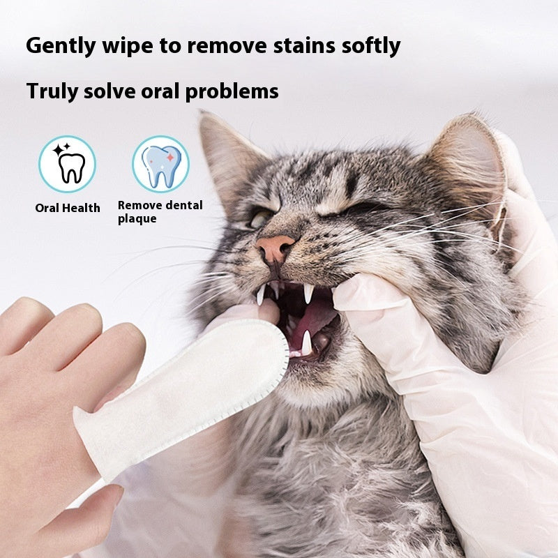 Cat And Dog Universal Oral Cleaning Supplies Anti-halitosis Cleaning Teeth Finger Stall