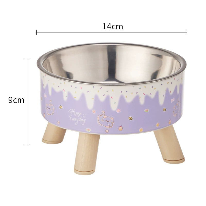 Cat Neck Protection Pet Anti-tumble Cat Bowl