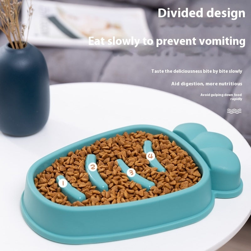 Radish Dog Slow Food Anti-tumble Pet Bowl