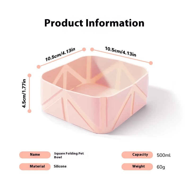 Pet Outing Bowl Dogs And Cats Folding