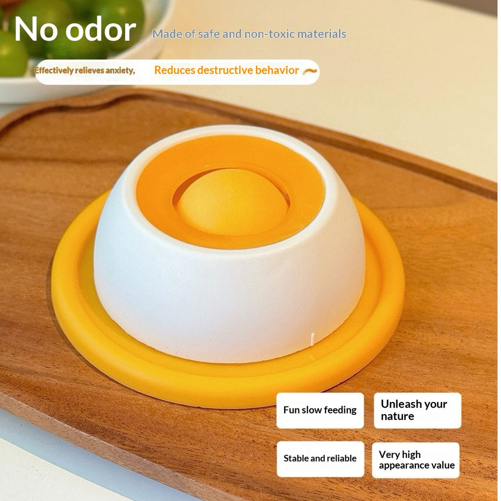 Anti-spill Slow Feeder Cat Toy, Boredom Buster, Chew-resistant Treat Dispenser