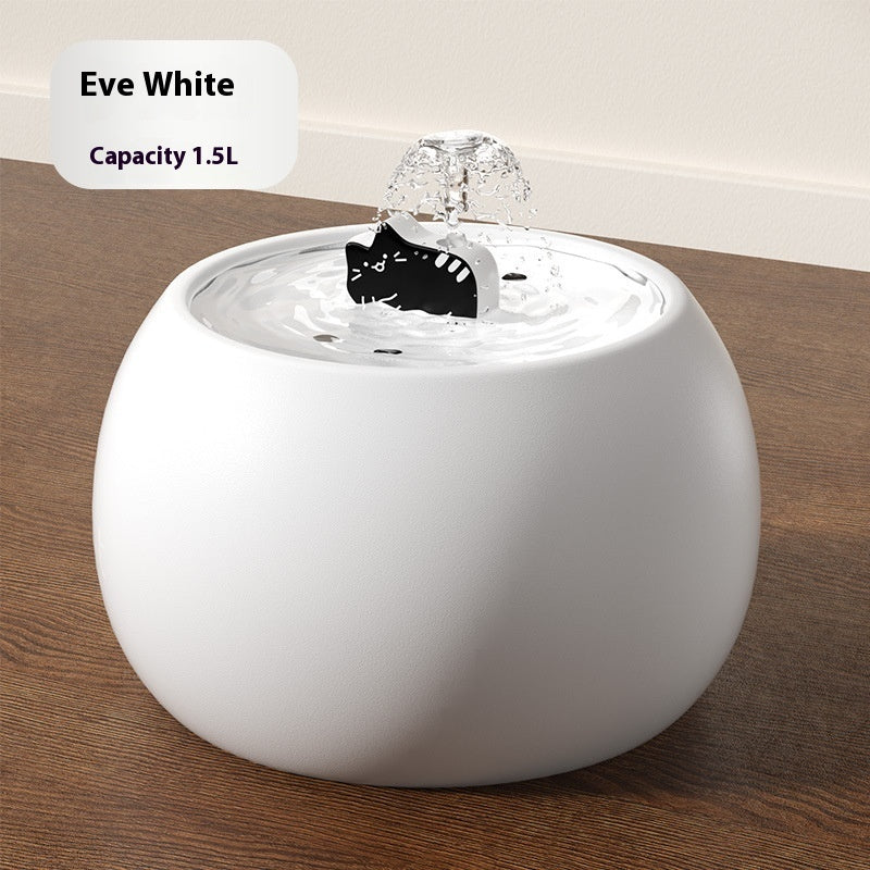 Cartoon Kitty Pet Ceramic Water Fountain