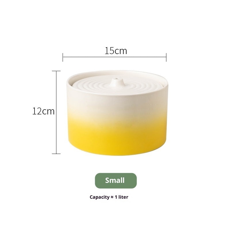 Cat Electric Ceramic Water Dispenser Drink Fountain