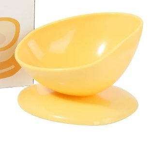 Pet Solid Color Large Caliber Anti Spill Cat Bowl