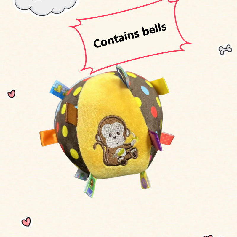 Plush Dog Sound Ringing Ball, Interactive Pet Toy, Teeth Cleaning, Chewing Toy, Big Dog, Little Dog