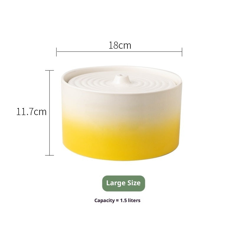 Cat Electric Ceramic Water Dispenser Drink Fountain