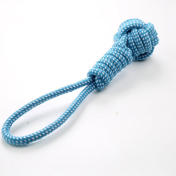 Pet Dog Cotton Rope Player Pull Type Grinding Toy