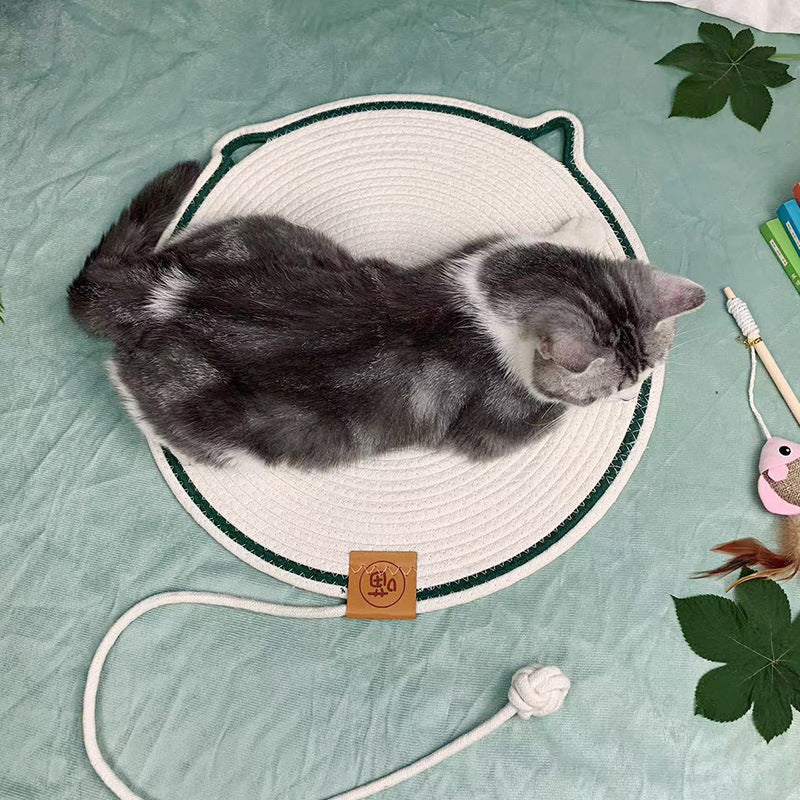 Cat Mat Wear-resistant Non-dandruff Rattan Cat Nest
