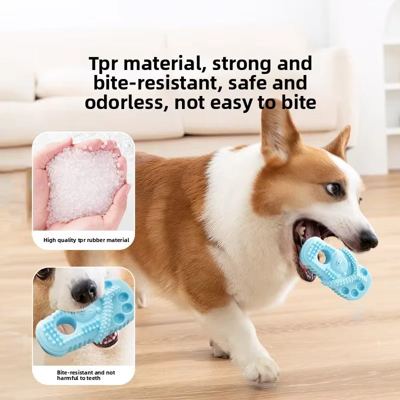 Pet Dog Chewing Toys, Slippers, Teething Toys For Puppies, Durable Rubber Shoes And Slippers, Cleaning Teeth And Protecting Oral Health