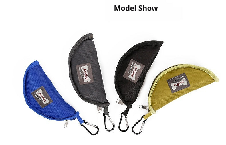 Outdoor Folding Pet Bowl Oxford Waterproof Easy To Clean