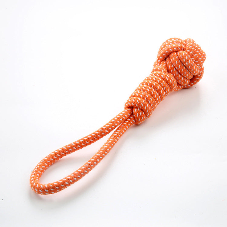 Pet Dog Cotton Rope Player Pull Type Grinding Toy