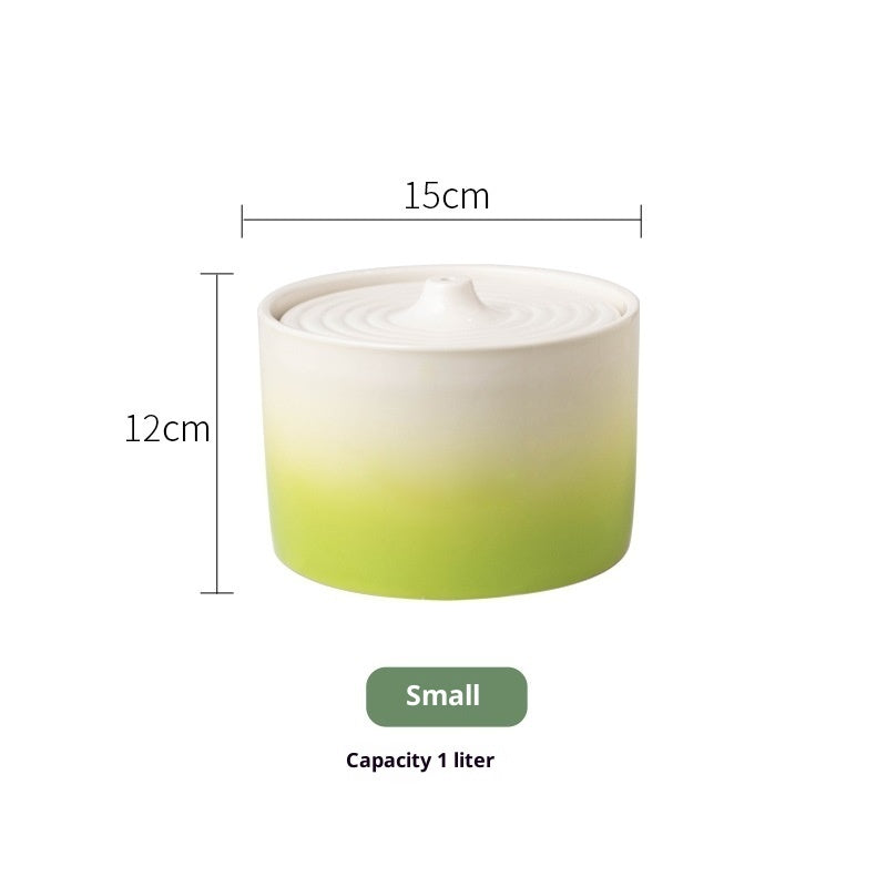 Cat Electric Ceramic Water Dispenser Drink Fountain