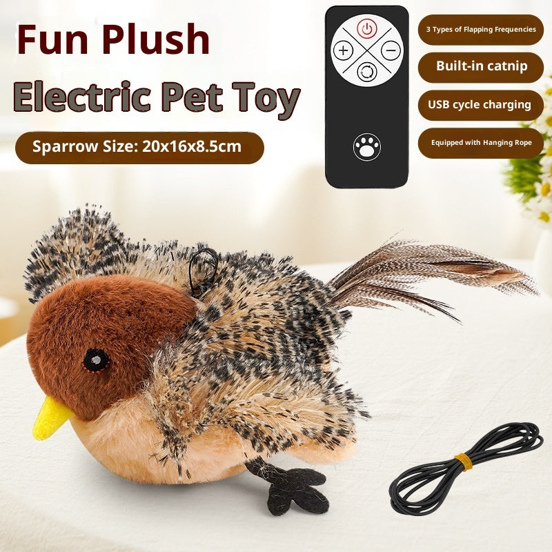 Inductive Magpie Cat Self-Entertaining Plush Smart Toy