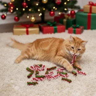 Pet Self-happy Plush Spring Cat Toy