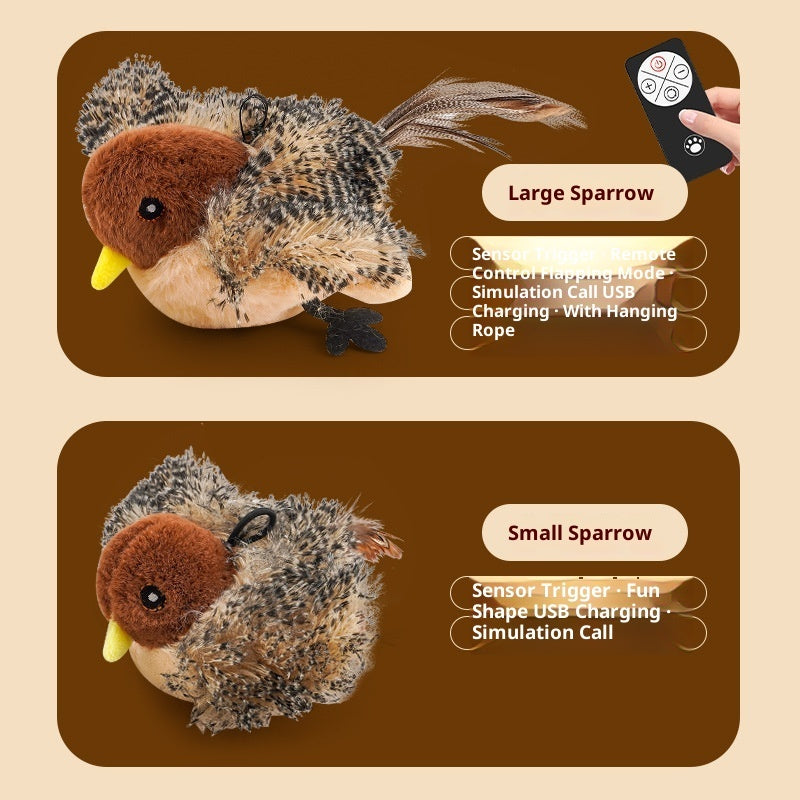 Inductive Magpie Cat Self-Entertaining Plush Smart Toy