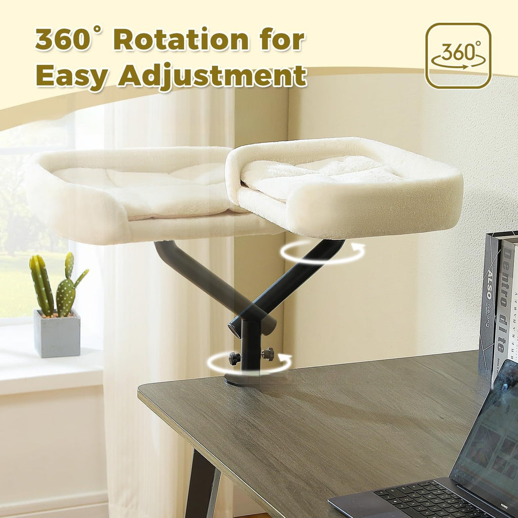 Desktop Cat Bed With Rotating And Adjustable-height Pet Cat Climbing