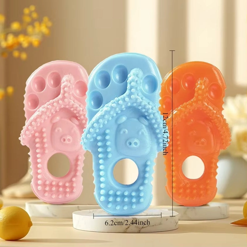Pet Dog Chewing Toys, Slippers, Teething Toys For Puppies, Durable Rubber Shoes And Slippers, Cleaning Teeth And Protecting Oral Health