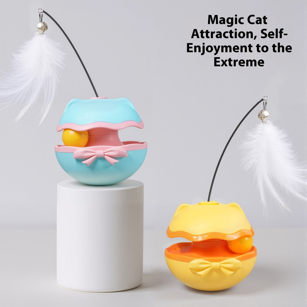 Electric Cat Toy Tumbler Self-Hi Cat Teaser