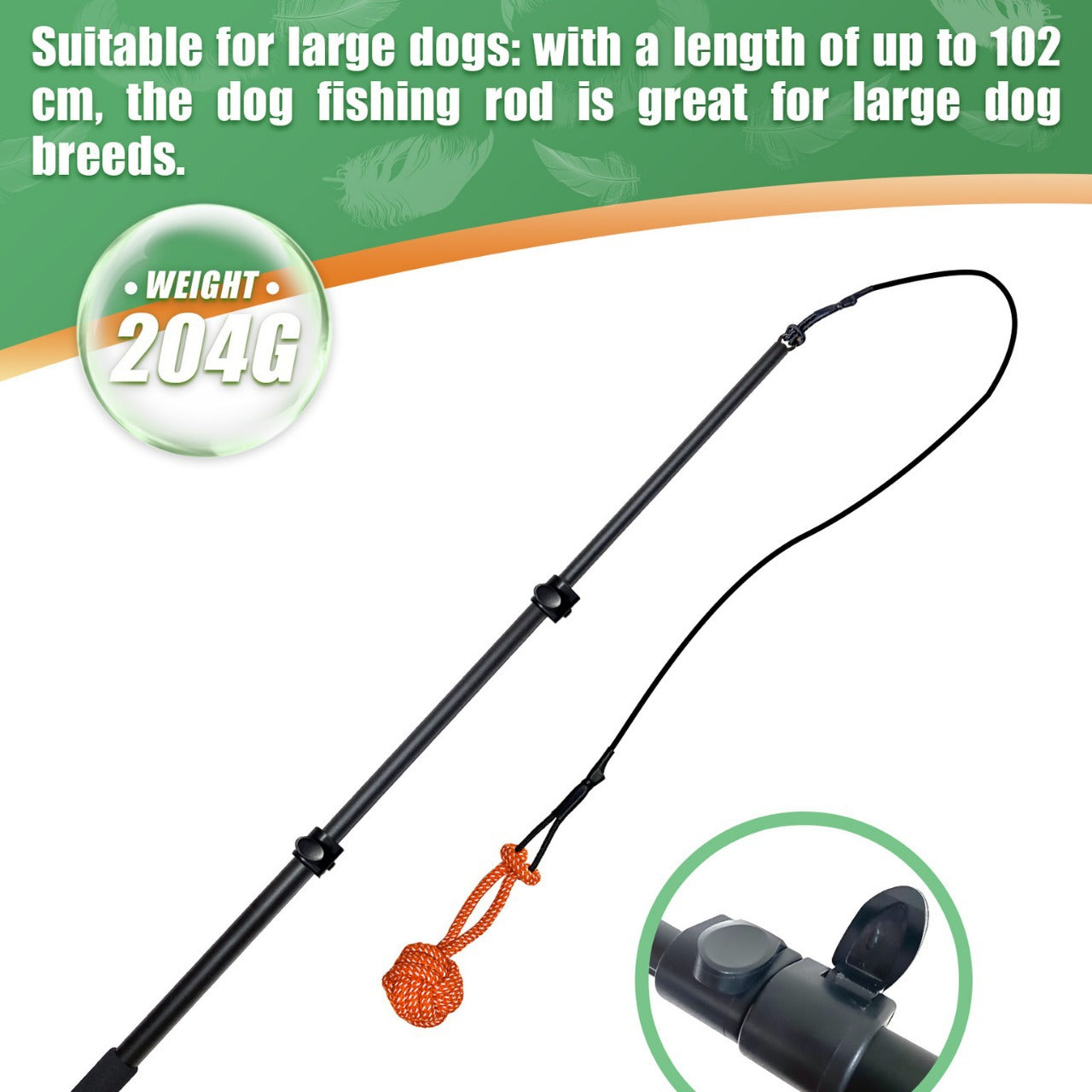 Telescopic Stick Dog Teasing Rod Toy Pet