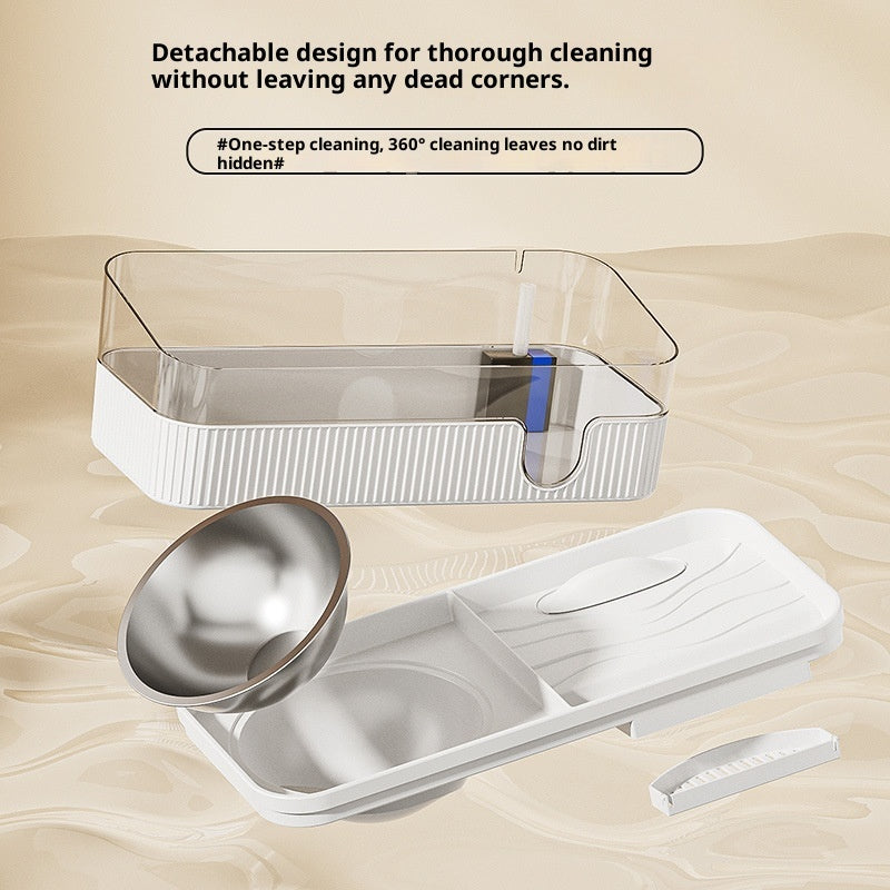 Automatic Filtration And Circulation Large-capacity Cat Feeding And Drinking Water Dispenser