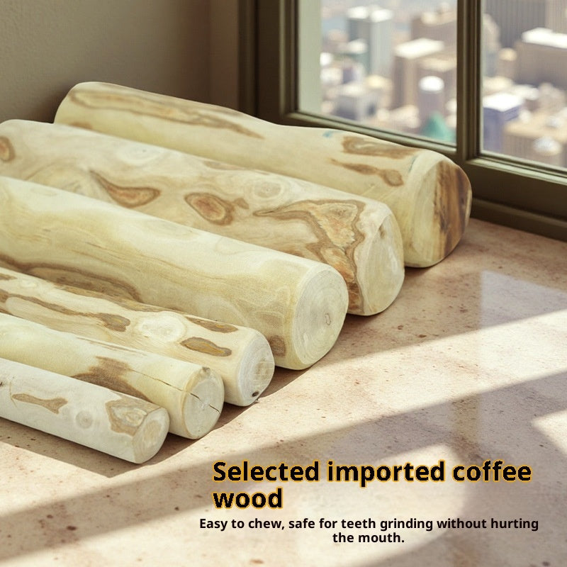Coffee Wood Dog Toy Dog Chew Stick