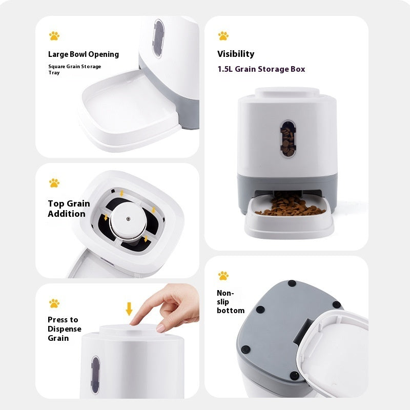 Automatic Pet Feeder Educational Press Feeding Toys