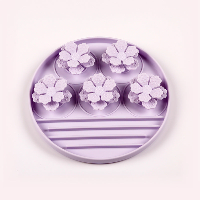 Pet Licking Pad Snack Pad Dog Tableware Suction Cup Silicone Food Bowl