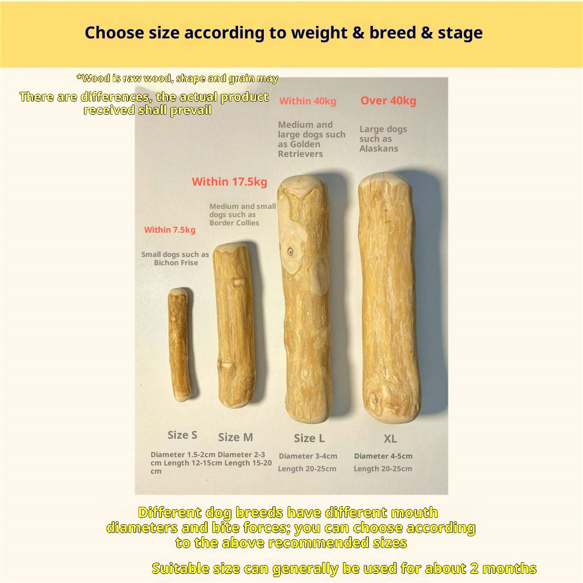 Coffee Wood Dog Toy Dog Chew Stick