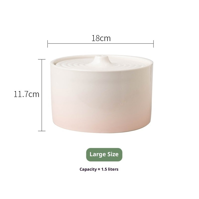 Cat Electric Ceramic Water Dispenser Drink Fountain